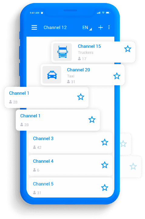 CB Line app channels feature