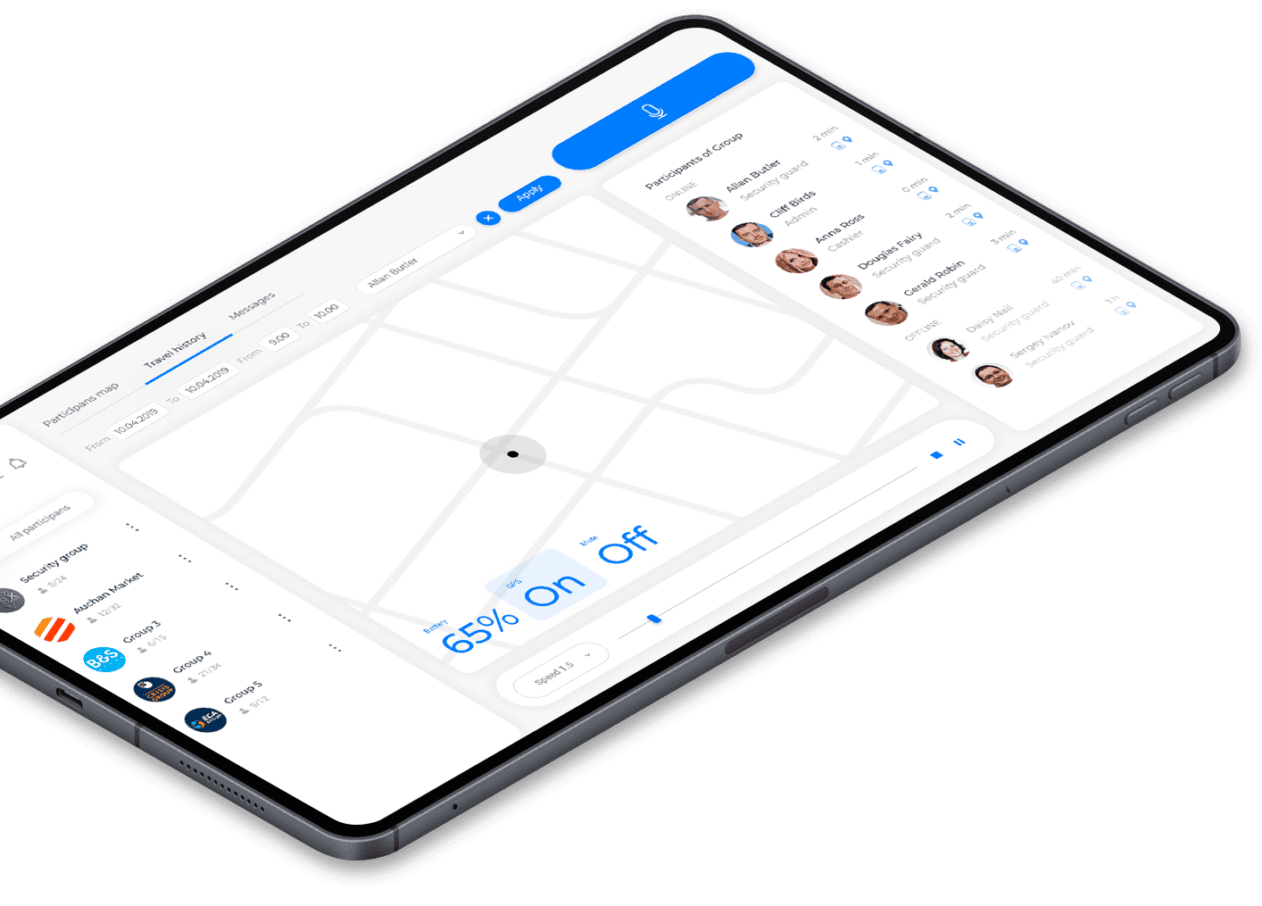 CB Line Pro dispatcher interface screenshot