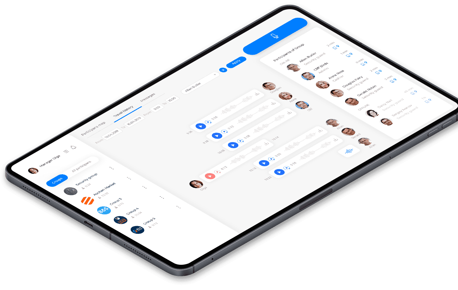 CB Line Pro dispatcher interface screenshot