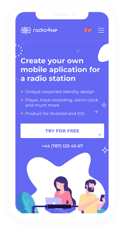 Radio4ne mobile app screenshot