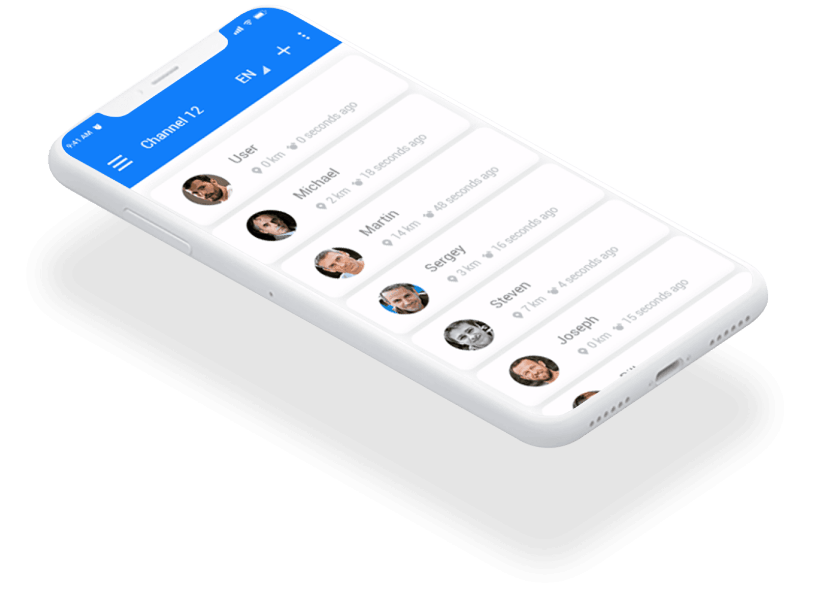 CB Line app interface screenshot