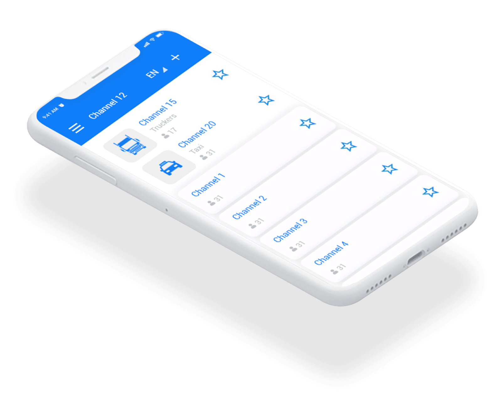 CB Line app interface screenshot