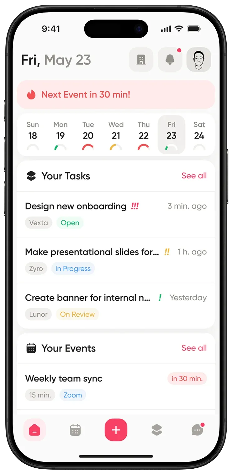 Orgo app screenshot