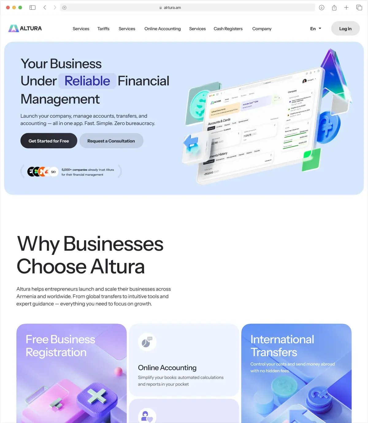 Altura app screenshot